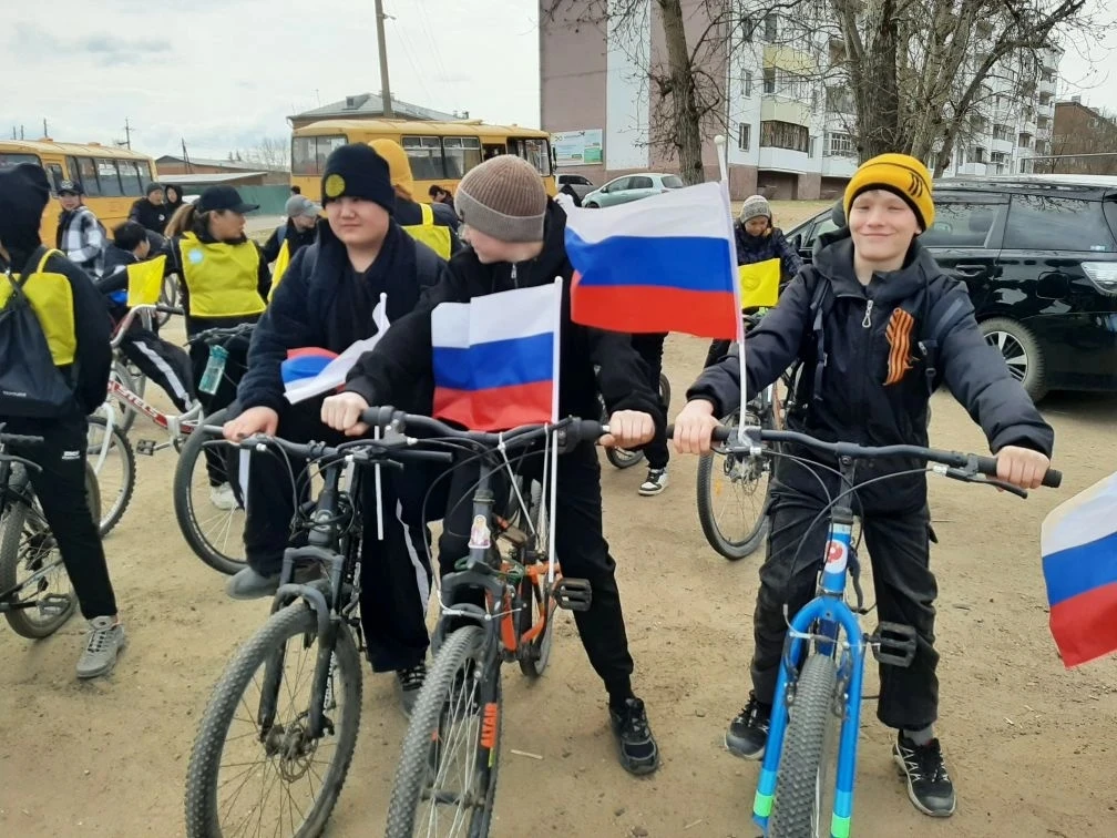 Велопробег в честь Дня Победы  4 мая учащиеся нашей школы в знак памяти и уважения к тем людям, кото