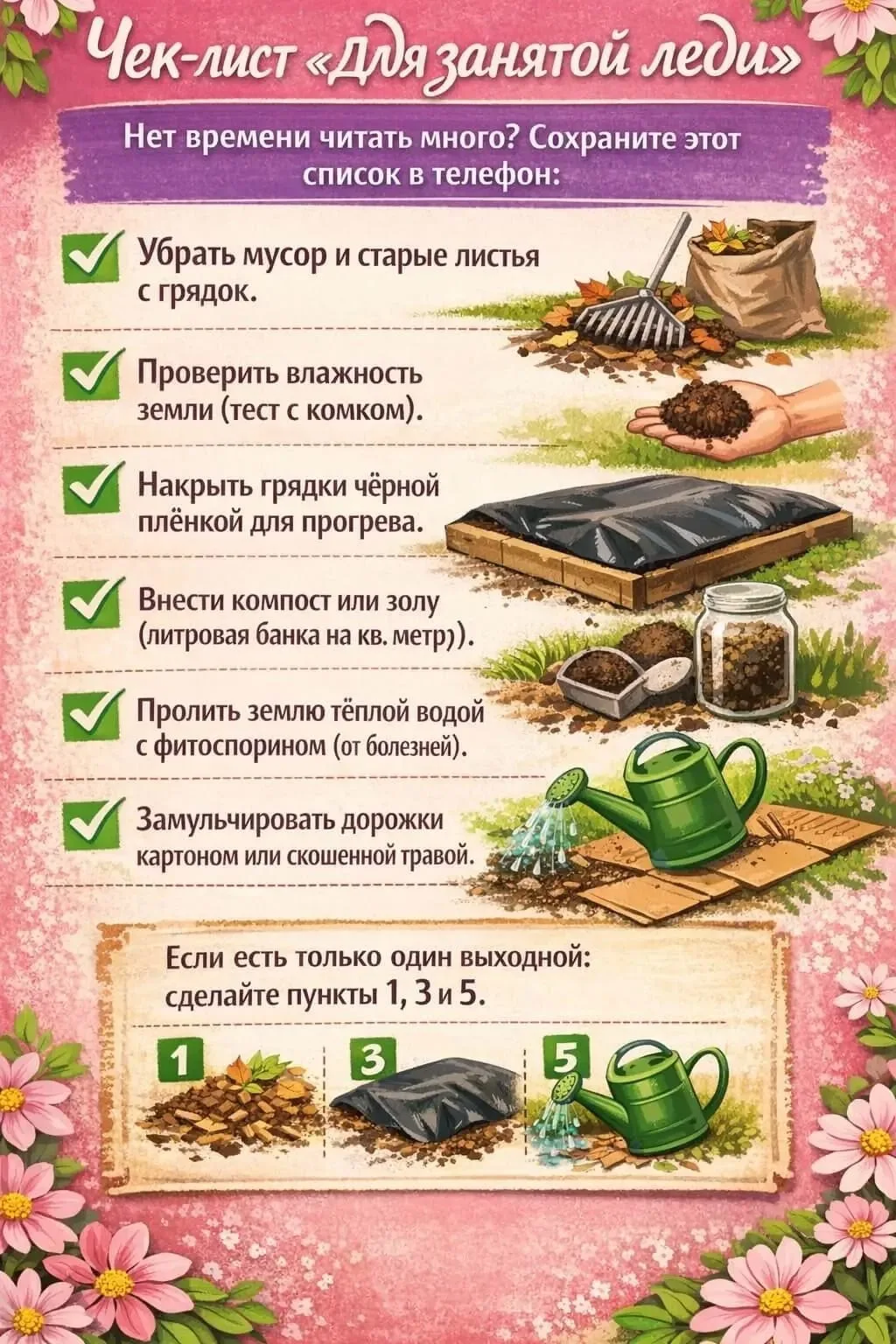 Чек лист для удобства 😍

Дача | Подпишись 👇🏻