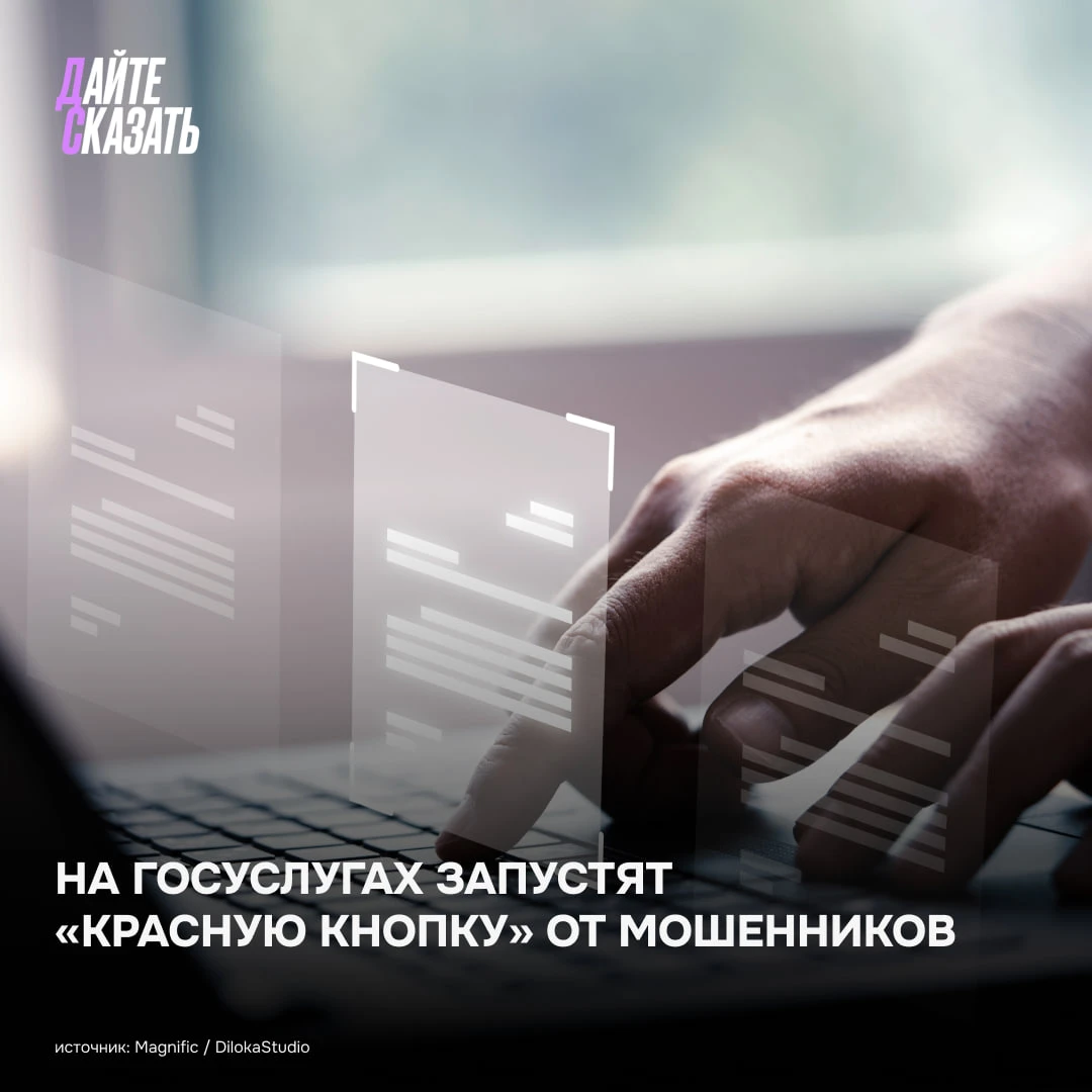 ❕«Красная кнопка» экстренной защиты от мошенников появится на Госуслугах.