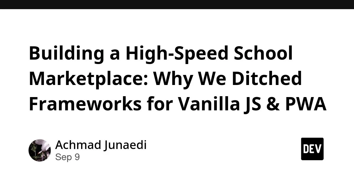 Когда маркетплейсу хватает Vanilla JavaScript и PWA