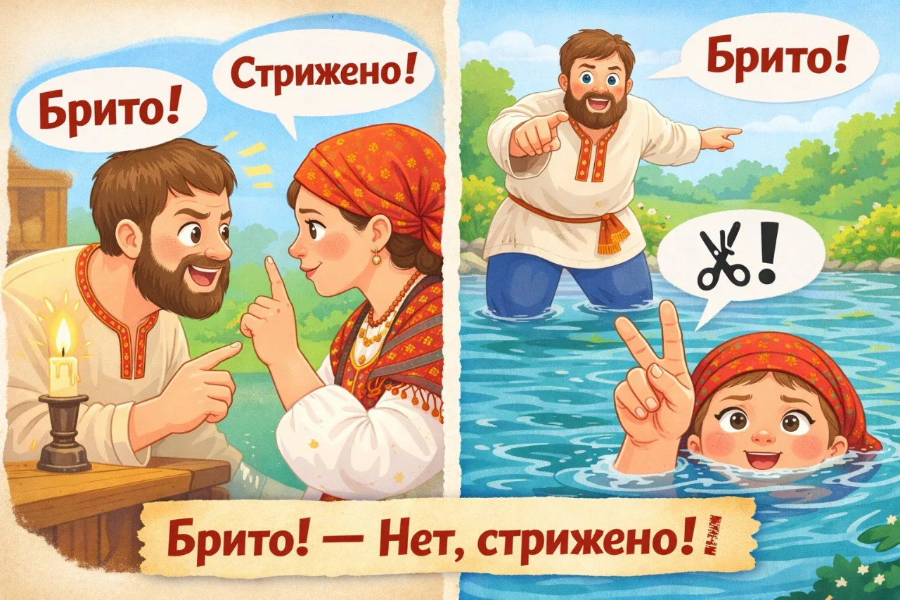 «Брито!» — «Нет, стрижено!» ✂️