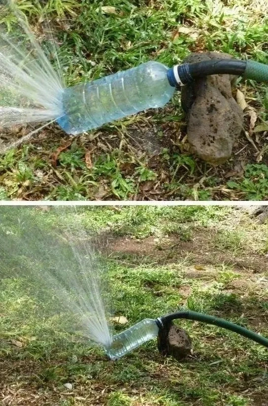 Садовый лайфхак: самодельный распылитель воды из пластиковой бутылки 🌿💦