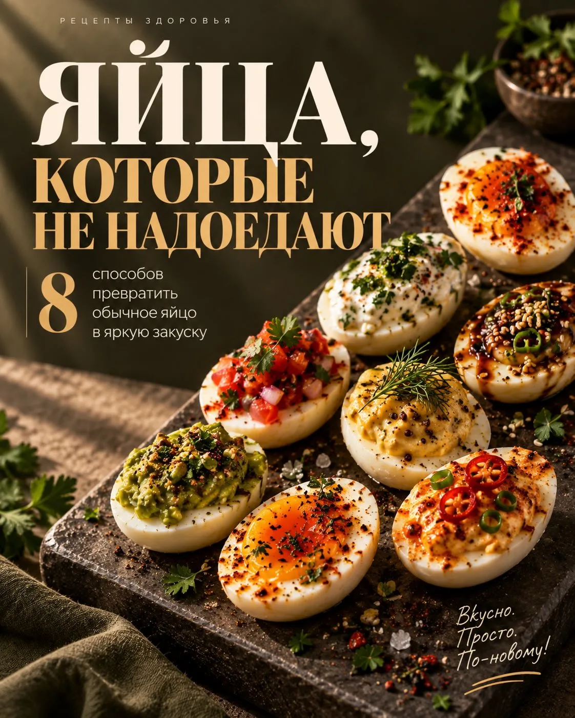 🥚 Варёные яйца больше не будут скучными! Один привычный продукт — и сразу несколько со...