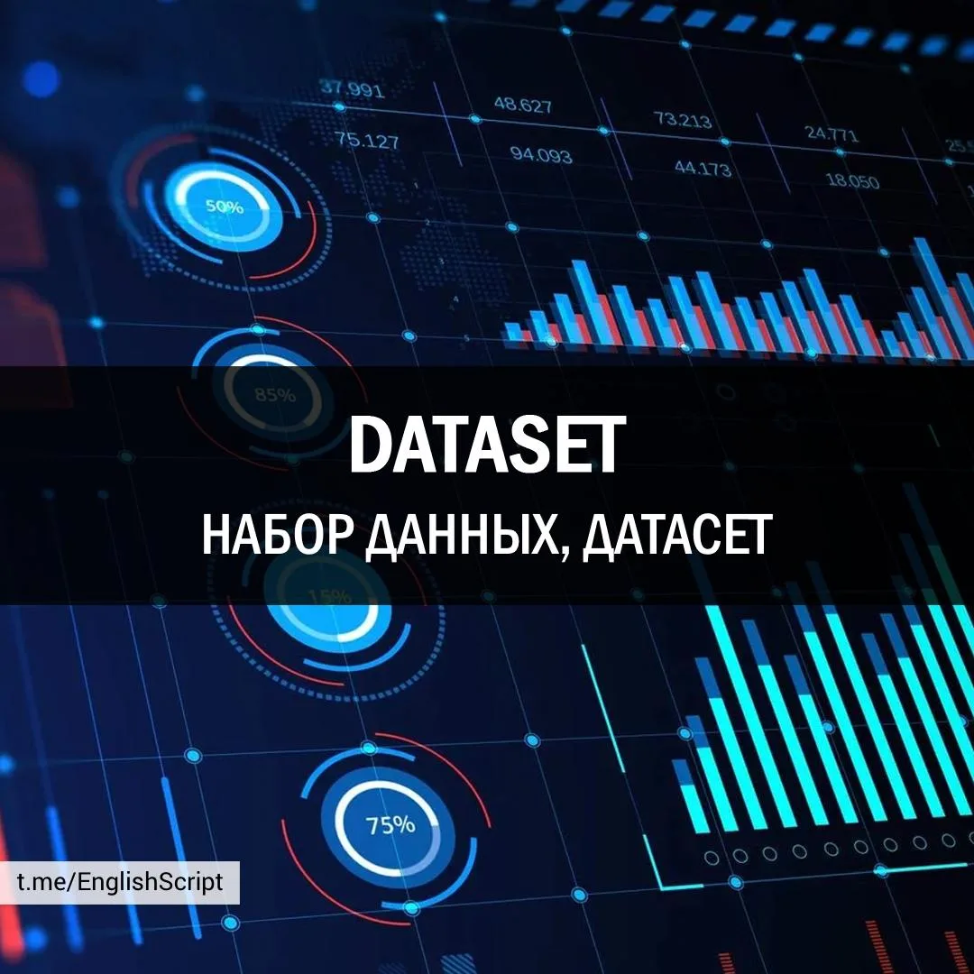 DATASET [ˈdeɪtəset] [дэйтэсэт]