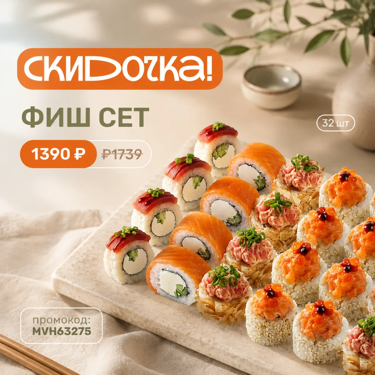 🐟 ЛОВИТЕ СКИДОЧКУ НА «ФИШ СЕТ»!
