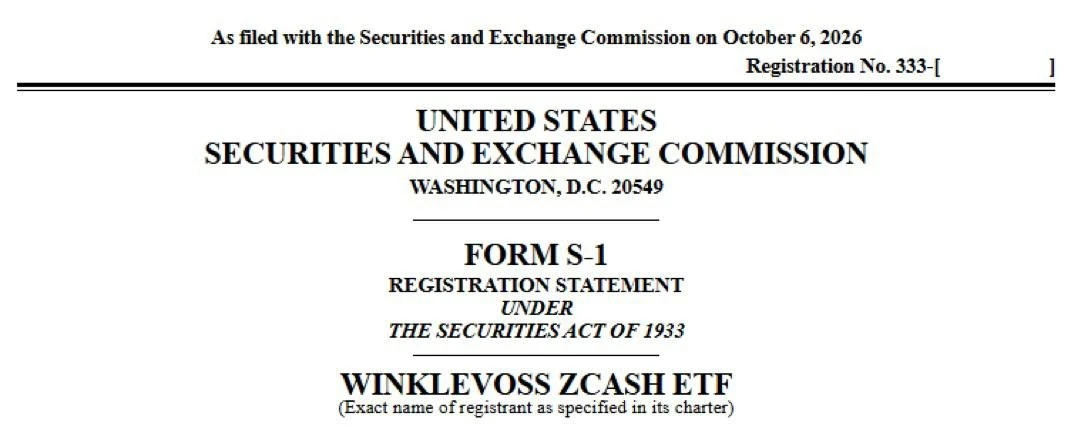 Братья Уинклвосс подали заявку на спотовый Zcash ETF.