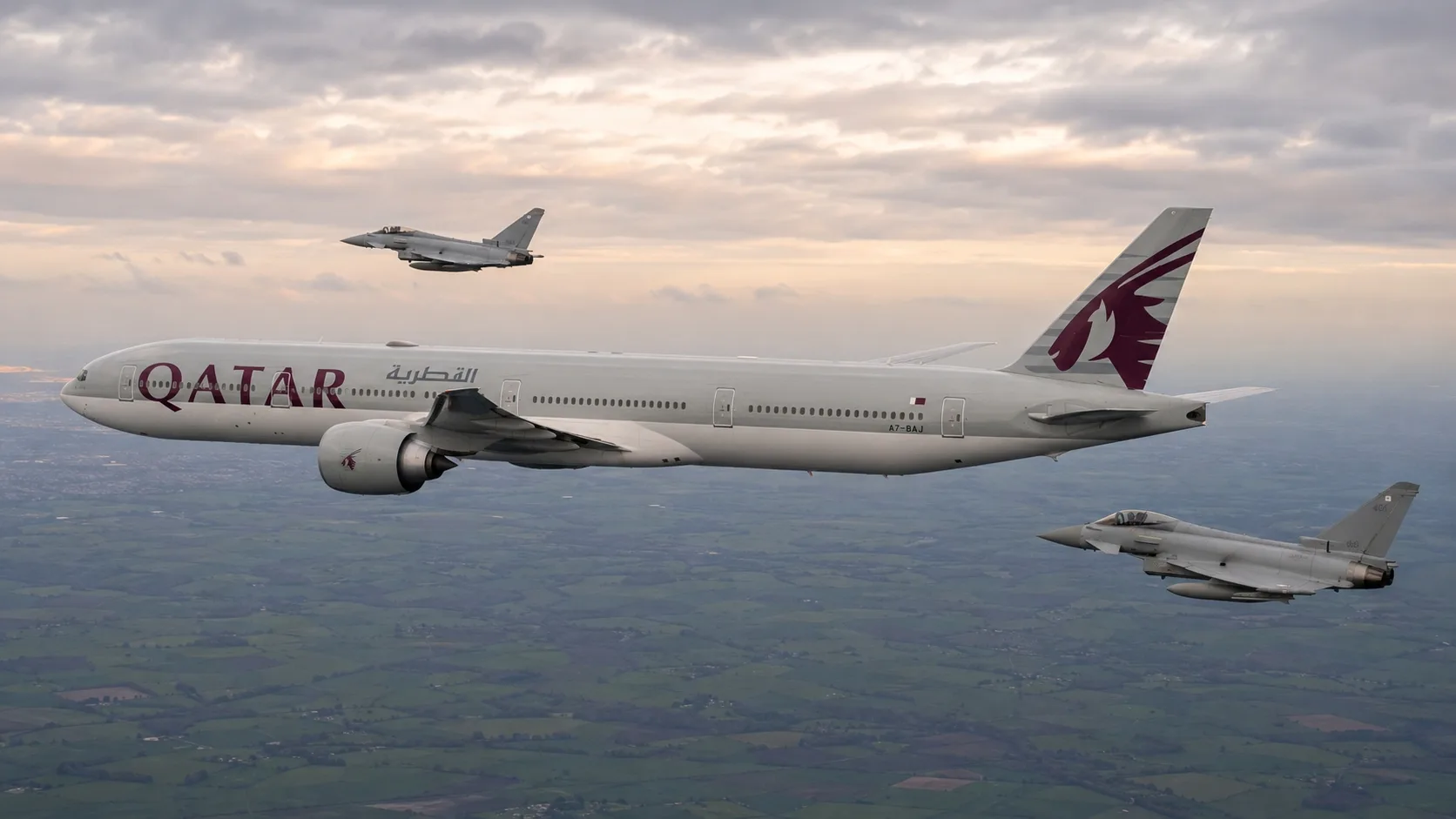 🇬🇧🚨 Ложная угроза и два Typhoon: как перехватывали Boeing 777 Qatar Airways

Вечером 24 июля 2026