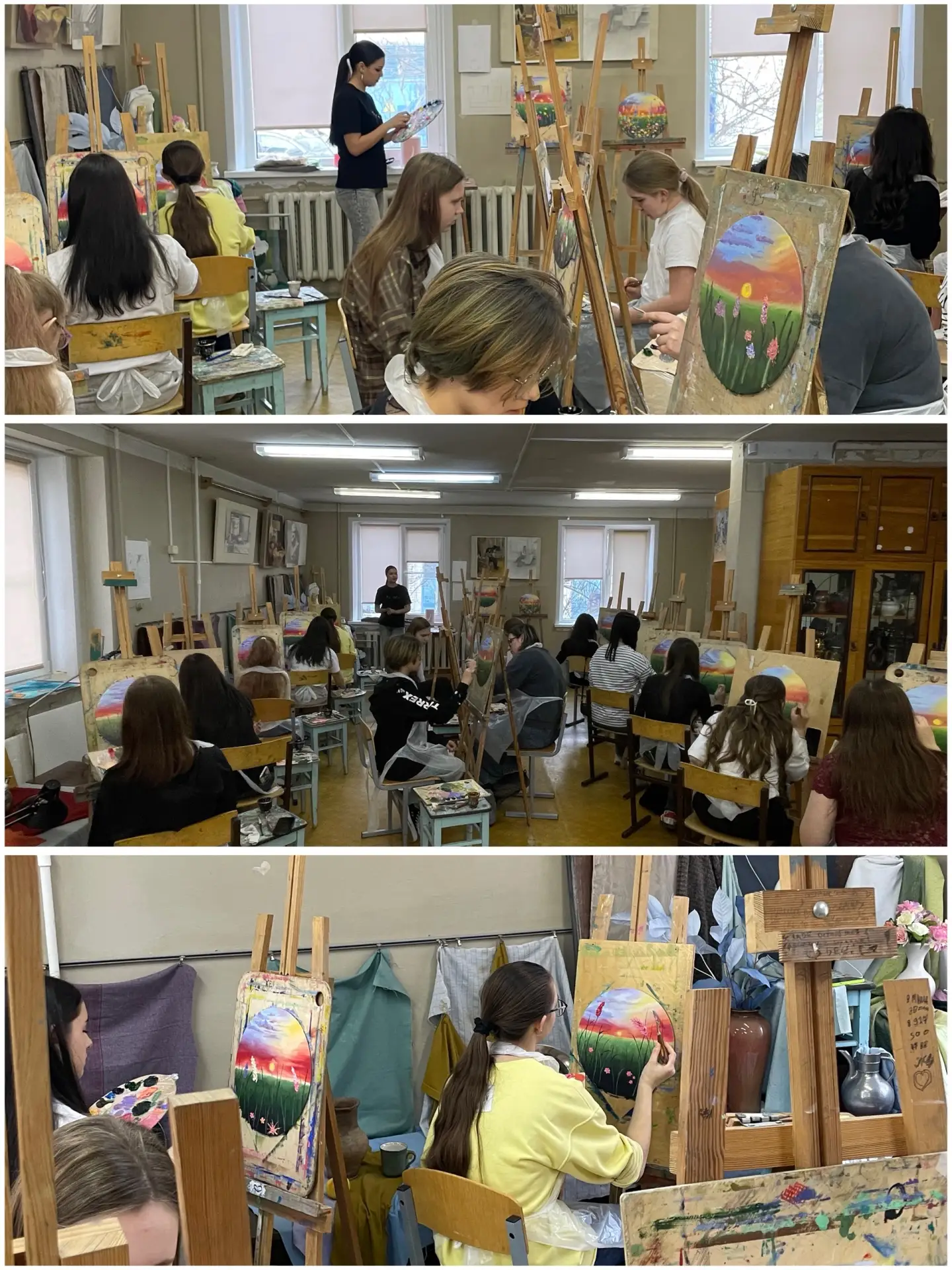 🎨В воскресенье 29 марта в нашей школе прошел мастер-класс по масляной живописи от худо...