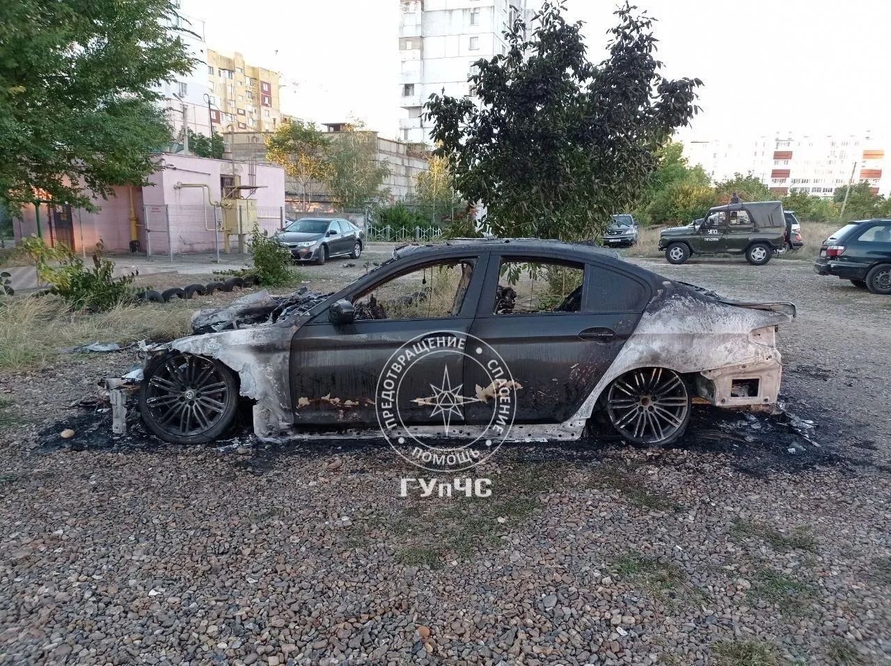 В столице сгорел «БМВ»