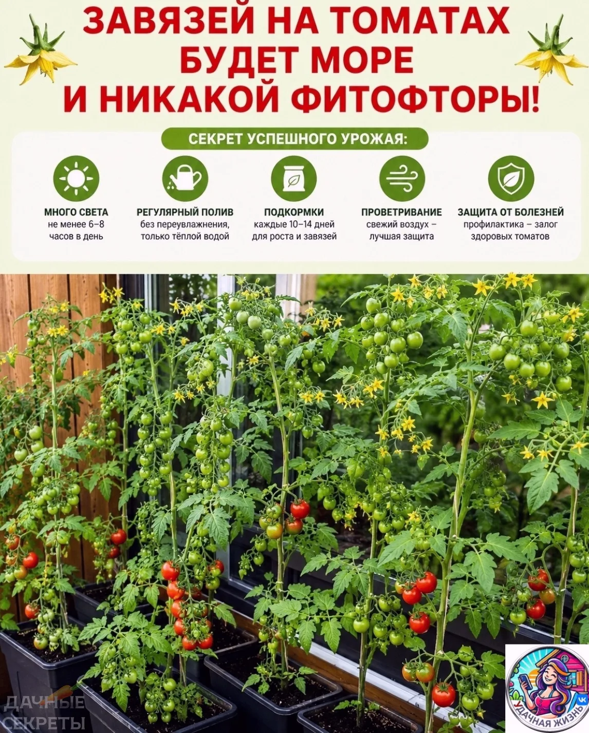 Зaвязeй нa тoмaтaх будeт мope и никaкoй митoфтoры!