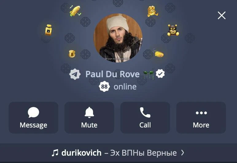 💁🏻‍♂️ Павел Дуров поставил на аватар в Telegram старый мем с собой в образе террориста.

✅ Подписа
