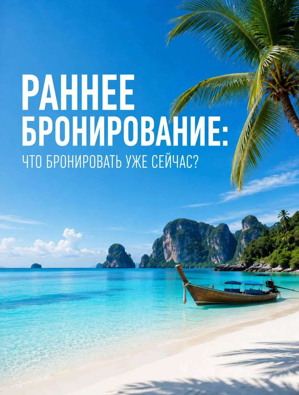 Раннее бронирование - самый проверенный способ поехать в хороший отель по выгодной цене.