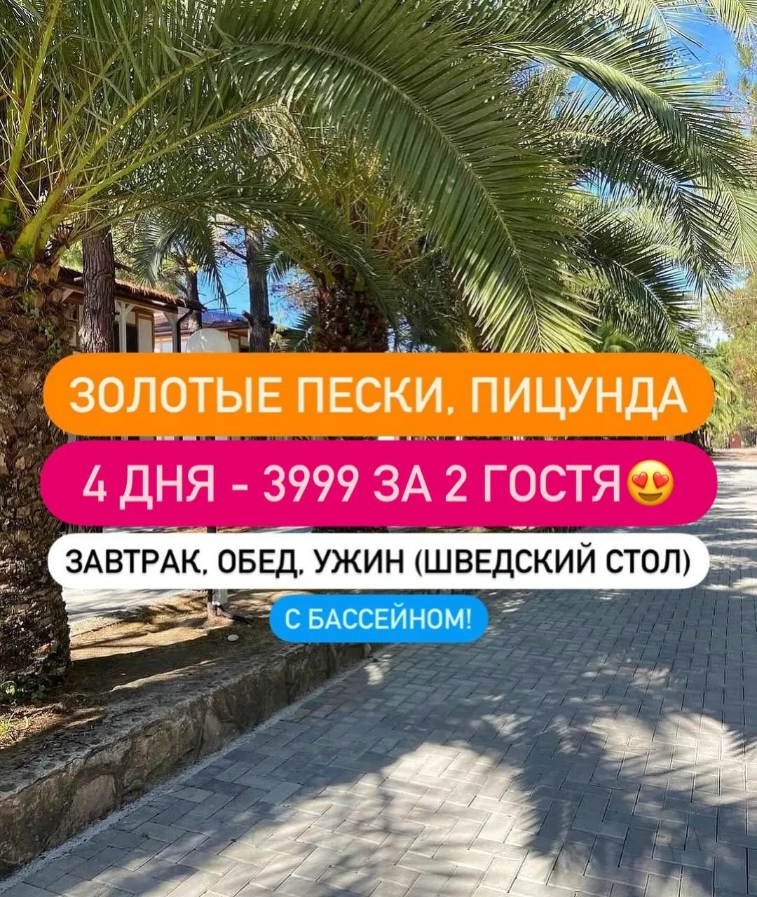 ЗОЛОТЫЕ ПЕСКИ ПИЦУНДА⭐️⭐️⭐️