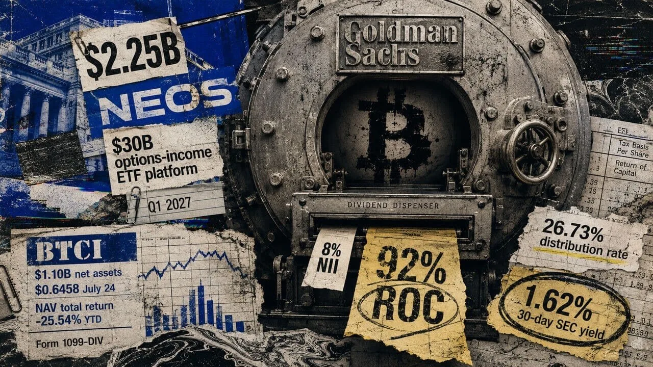 Goldman Sachs вложил $2,25 млрд в Bitcoin-ETF