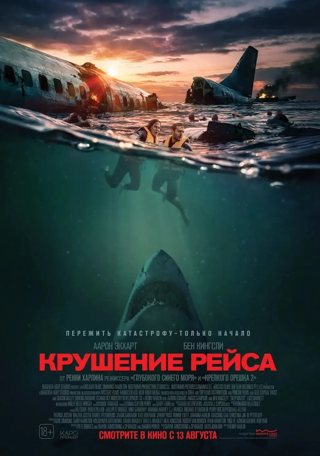 В кино с 13 августа 
🎥 Крушение рейса (ужасы, боевик, триллер)
18+

Пассажирский самолёт, летящий и