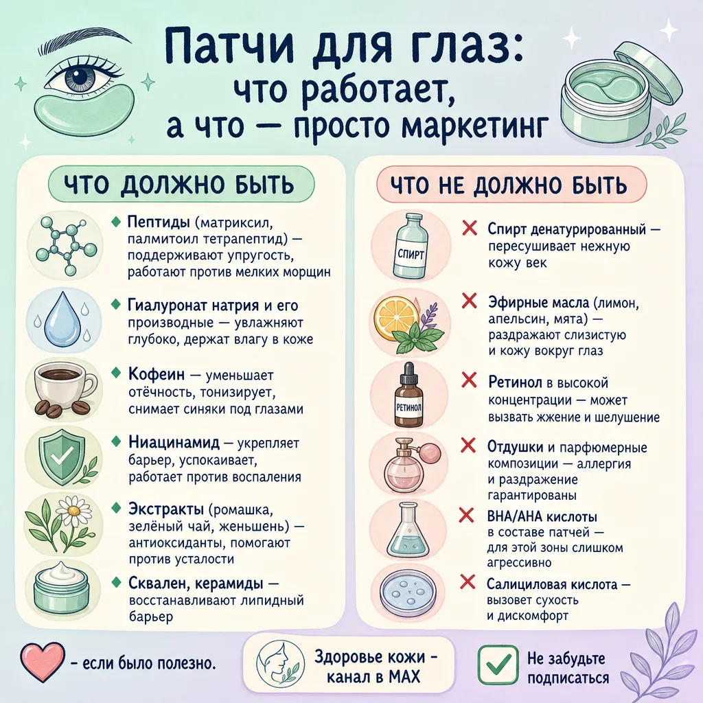 👁️ Патчи для глаз: что работает, а что — просто маркетинг