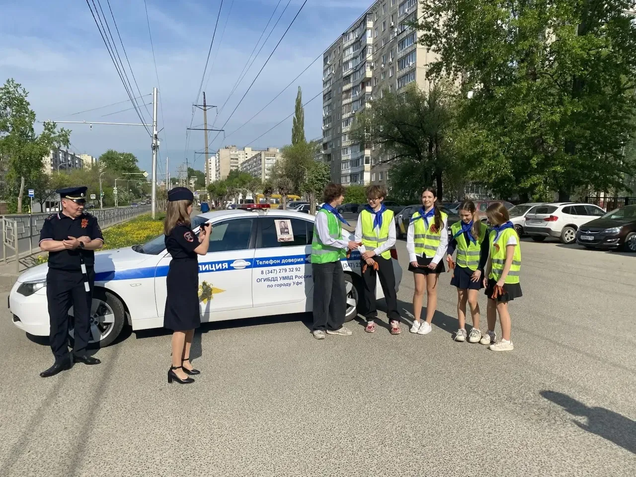 В канун празднования 81 -годовщины Победы в Великой Отечественной войне сотрудники ОГИБДД МВД по г.У