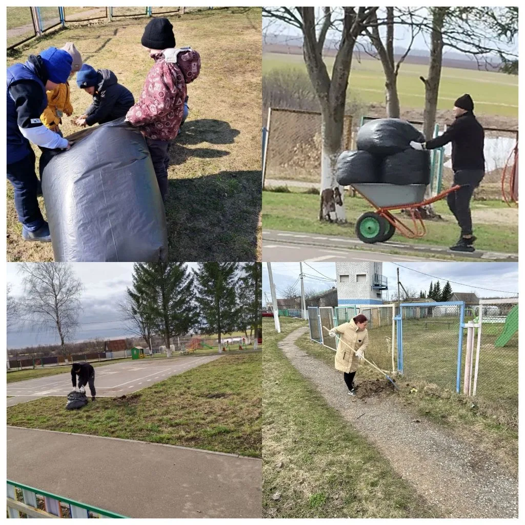 🌿🧹в нашем детском саду был проведен весенний субботник, в котором приняли участие сотрудники дошко