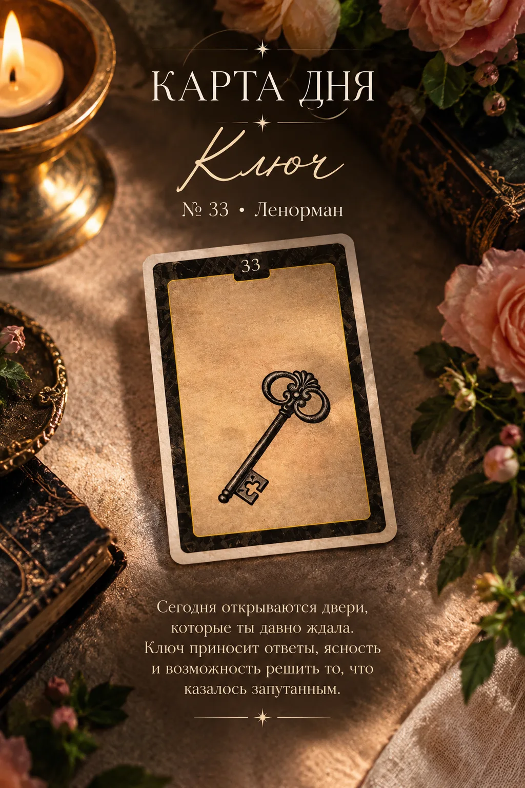 ✨ Карта дня — КЛЮЧ 🔑