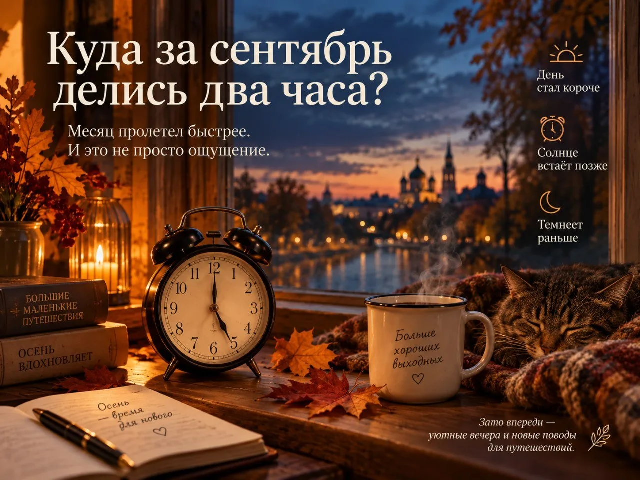 КУДА ЗА СЕНТЯБРЬ ДЕЛИСЬ ДВА ЧАСА? 🌅😳