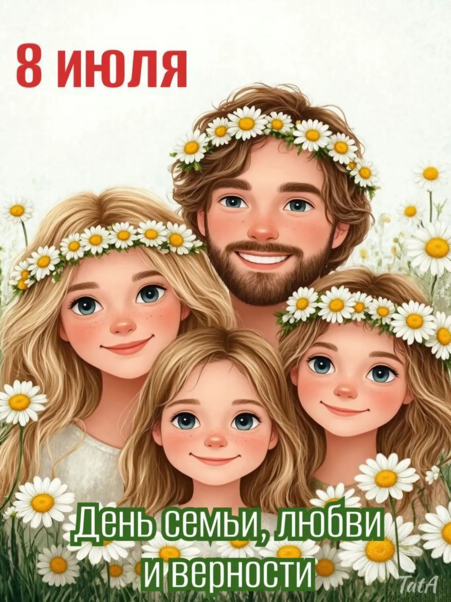 🎉 С Днём семьи, любви и верности!

🌼Пусть в ваших домах всегда живут тепло, уют и взаимопонимание.