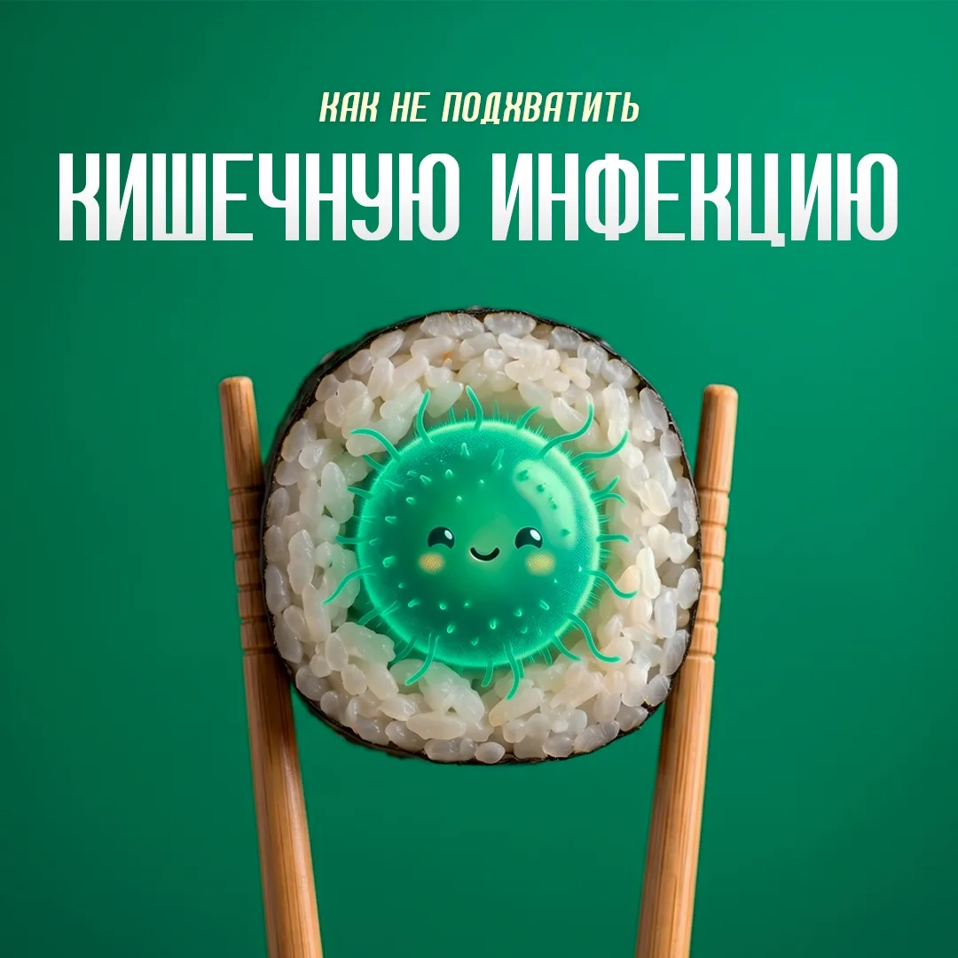 Инфекциям в кишечнике не место! 🦠
