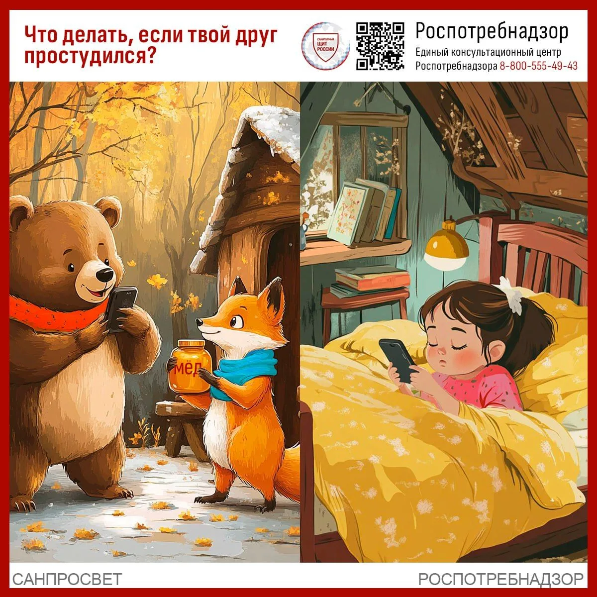 Уважаемые родители!
Роспотребнадзор подготовил для ваших детей добрые и полезные аудиосказки о гигие