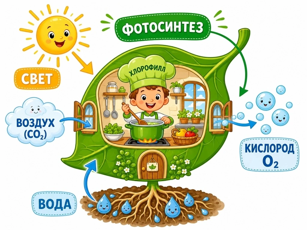 «Фотосинтез» для 1-2 класса 
#окружающиймир 
Подготовишка