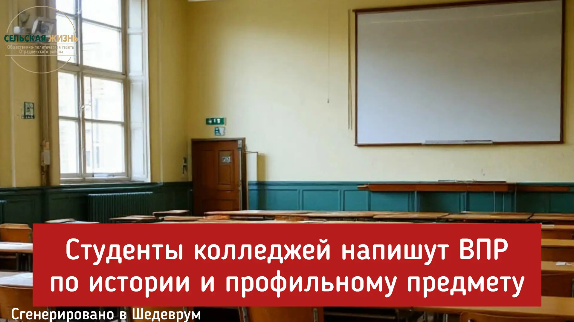 Студенты колледжей напишут ВПР по истории и профильному предмету.