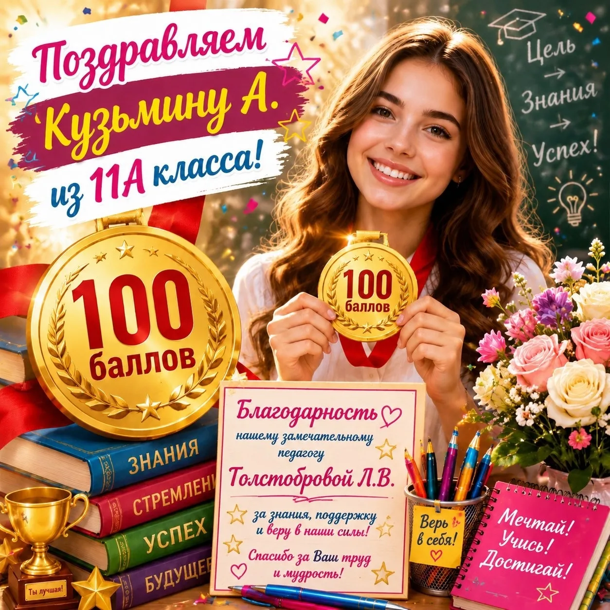 🎉📚 ПЕРВЫЕ 100 БАЛЛОВ В 2026 ГОДУ📚🎉

У нас потрясающая новость, которой просто невозможно не поде