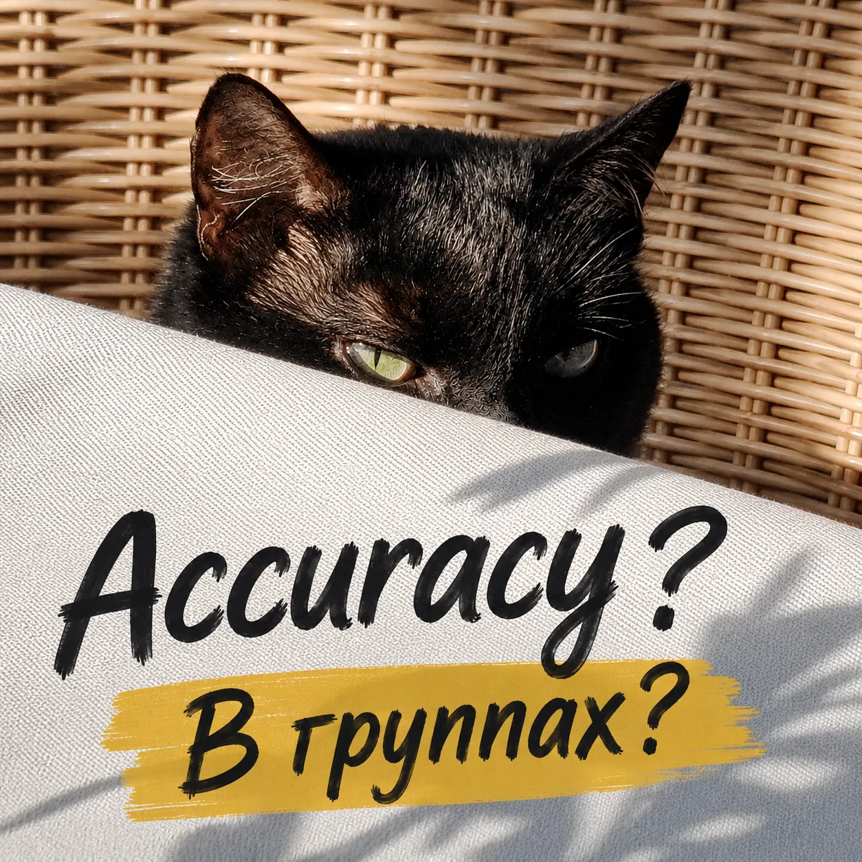 В группах невозможно развить accuracy. Согласны?