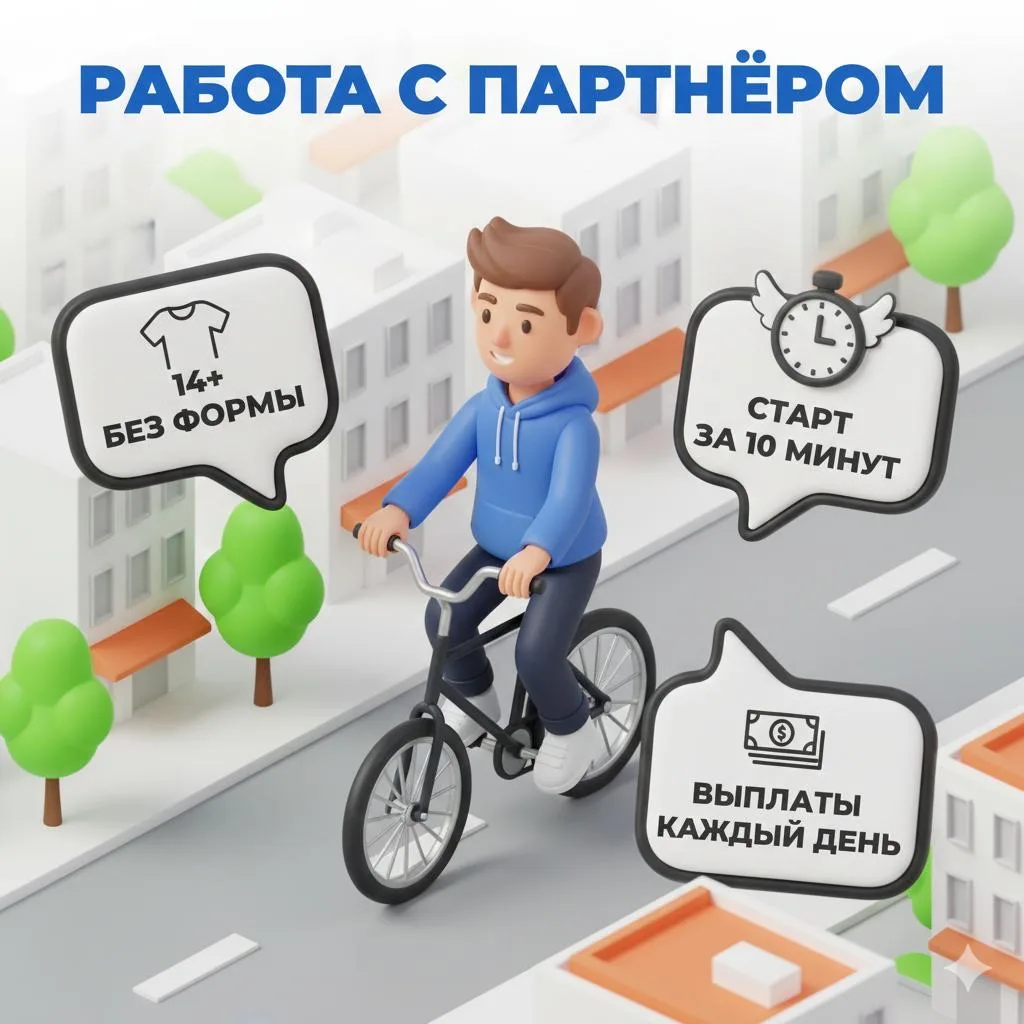 🛵 ПЕРВАЯ РАБОТА И ПОЛНАЯ СВОБОДА: Зарабатывай с партнёром Dostavista! 💸  Хочешь свои деньги, но нет 