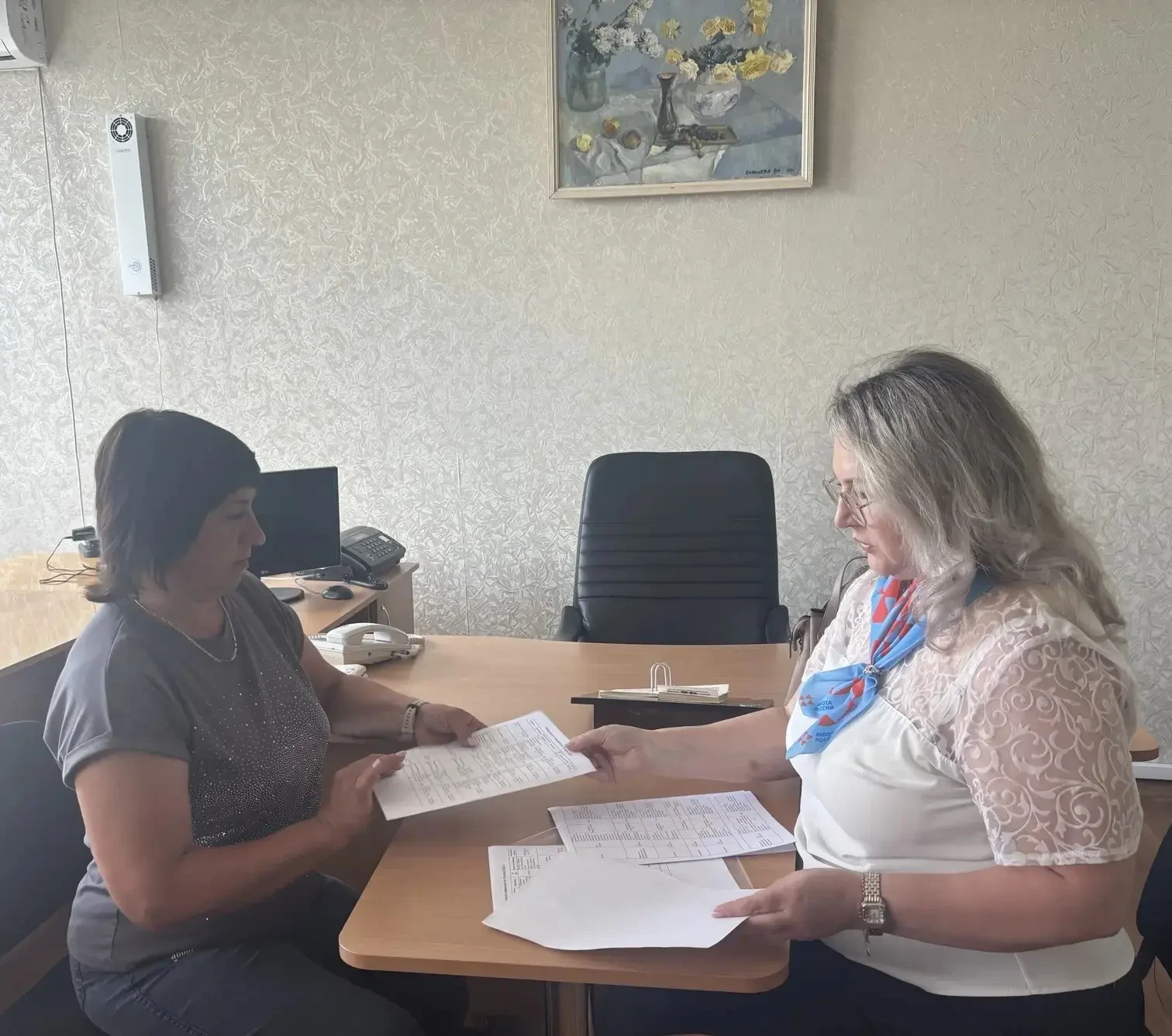 Руководитель ТО ГКУ «РЦЗН ЛНР» в Беловодском районе Елена Нартова провела встречу с выпускниками ГБ 
