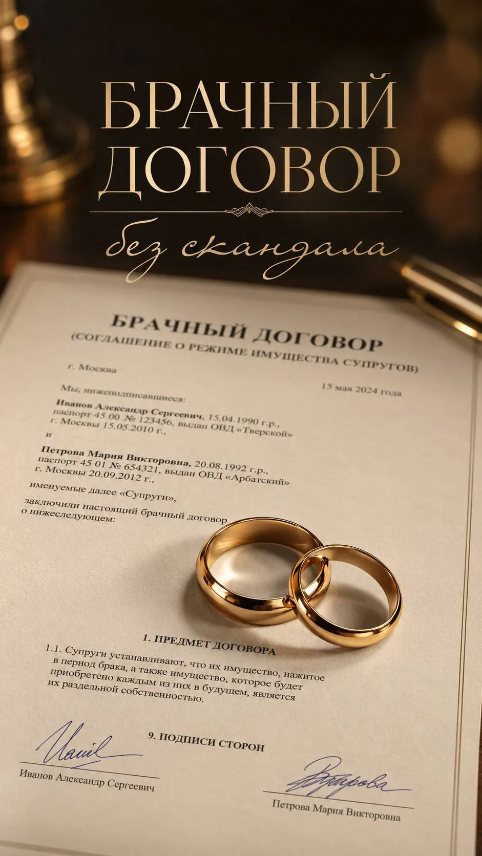 Брачный договор - начало конца?
