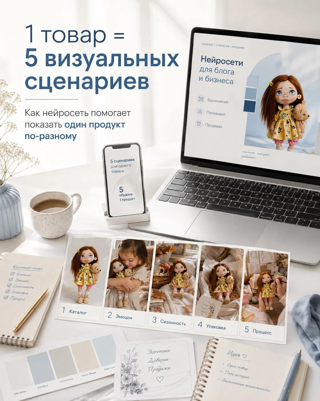 Одна фотография может дать вам не один пост, а сразу несколько вариантов контента.