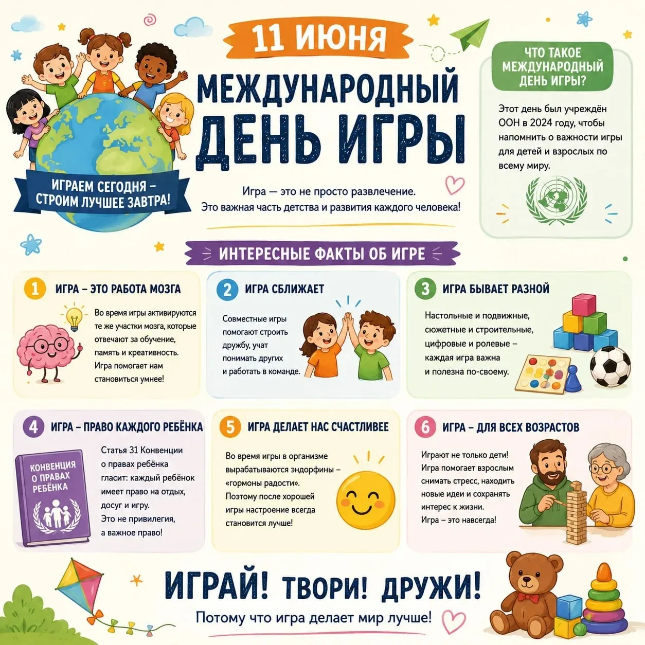 🎮🎲 11 июня отмечается Международный день игры. Это прекрасный повод вспомнить, какое важное место 