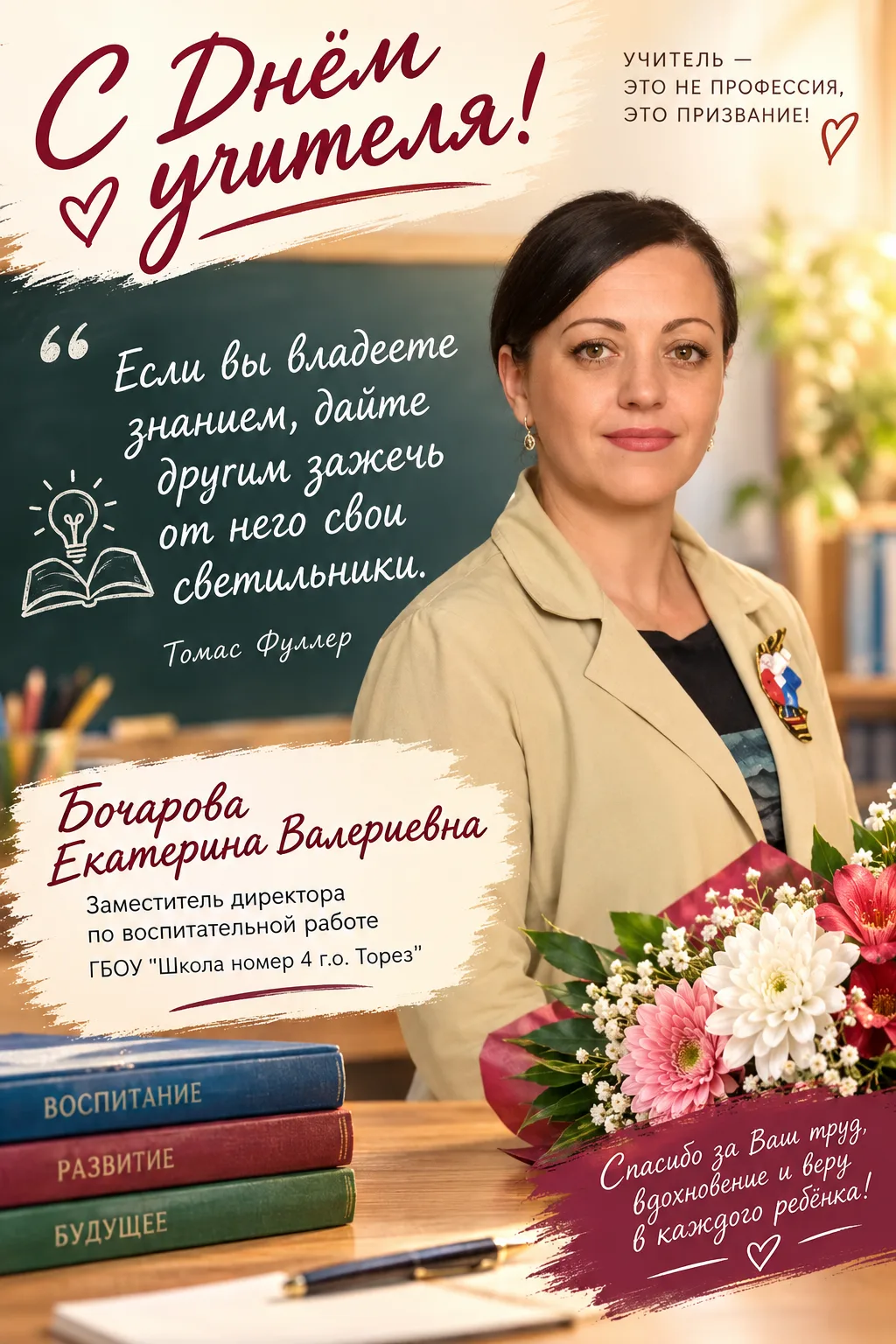 🎓🌷 В преддверии Дня учителя продолжаем рассказывать о людях, которые вдохновляют!