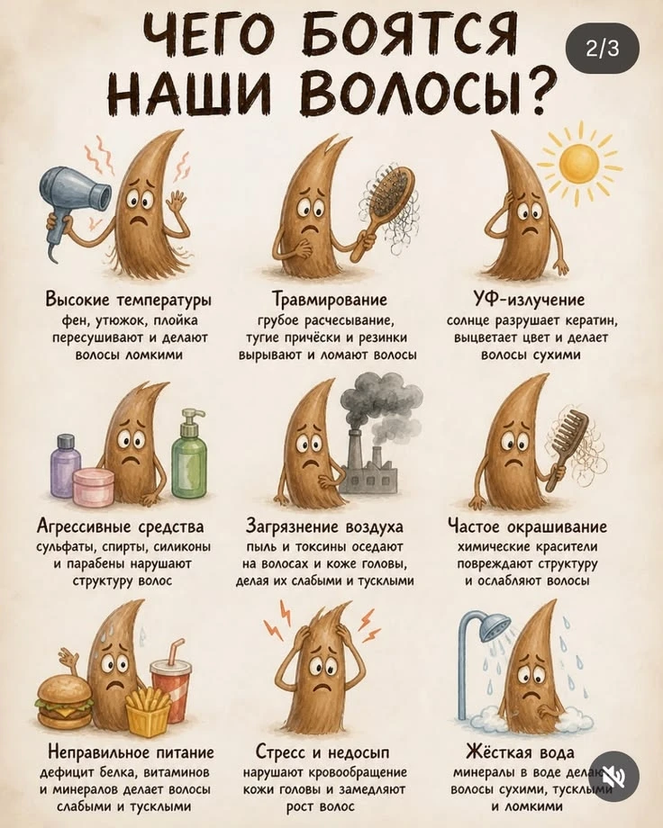 Следим за своей прекрасной прической