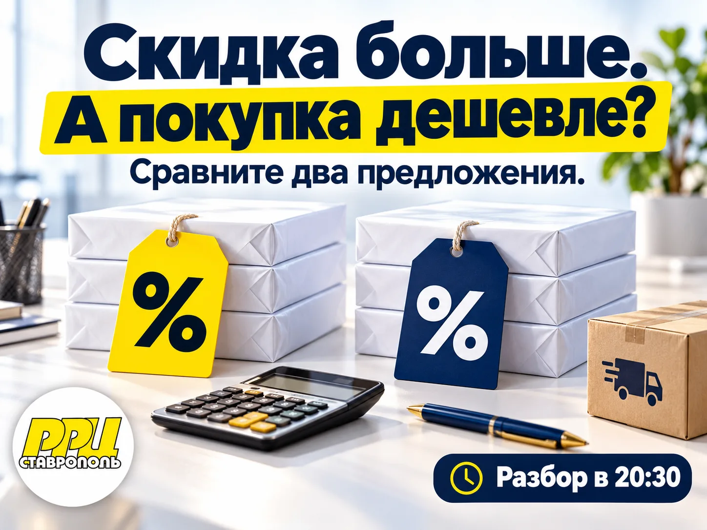 💰 Скидка 15% или 5% — какое предложение выберете?