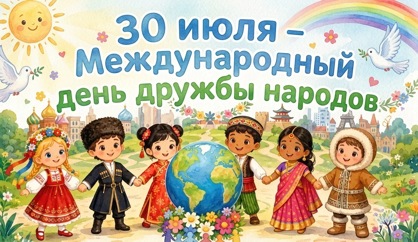 30 июля, в День дружбы народов, старшей группе «Тюльпаны» прошло особенное занятие! Ребята познакоми