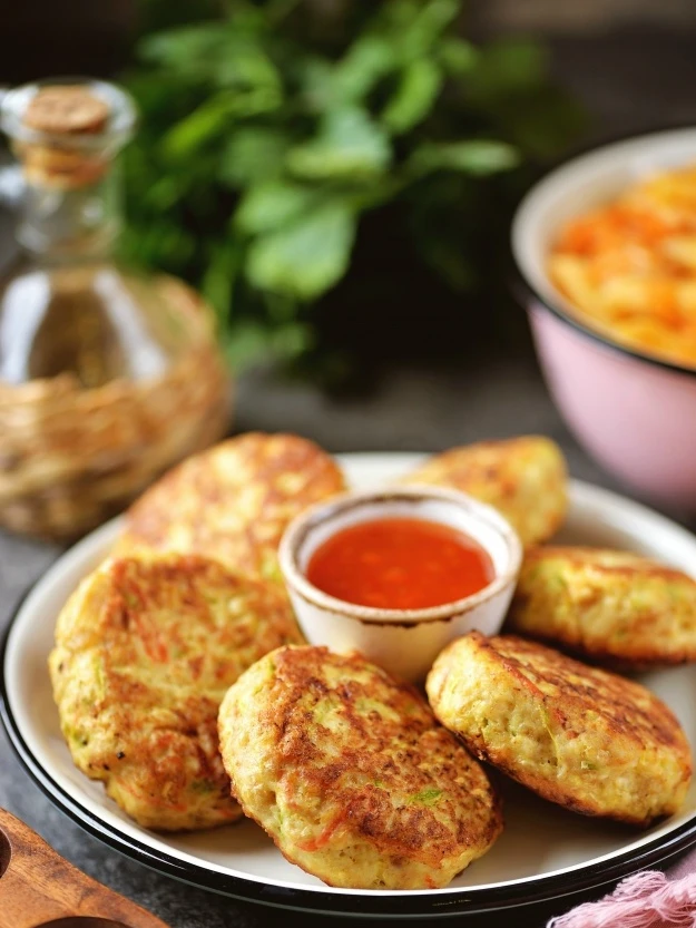 КУРИНЫЕ КОТЛЕТЫ С КАБАЧКОМ И МОРКОВЬЮ