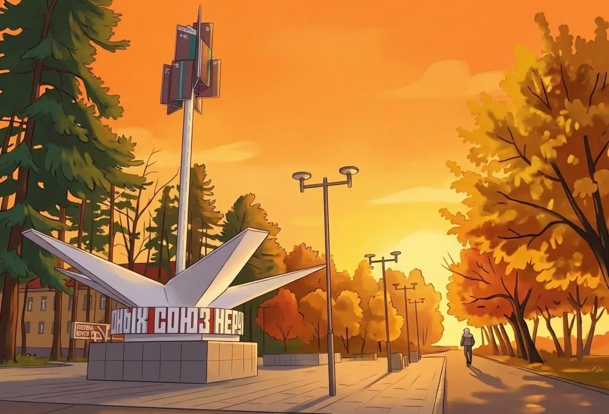 Как видит осенний Ангарск нейросеть? 🎨🤖🍁