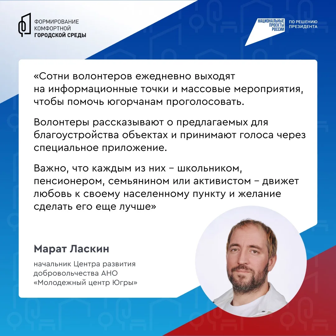 Хантымансийцы, до 12 июня выбирайте объекты для благоустройства на сайте https://vk.cc/cXdns3 ⁣ Вам 