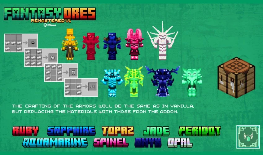 Fantasy Ores Addon (1.21)