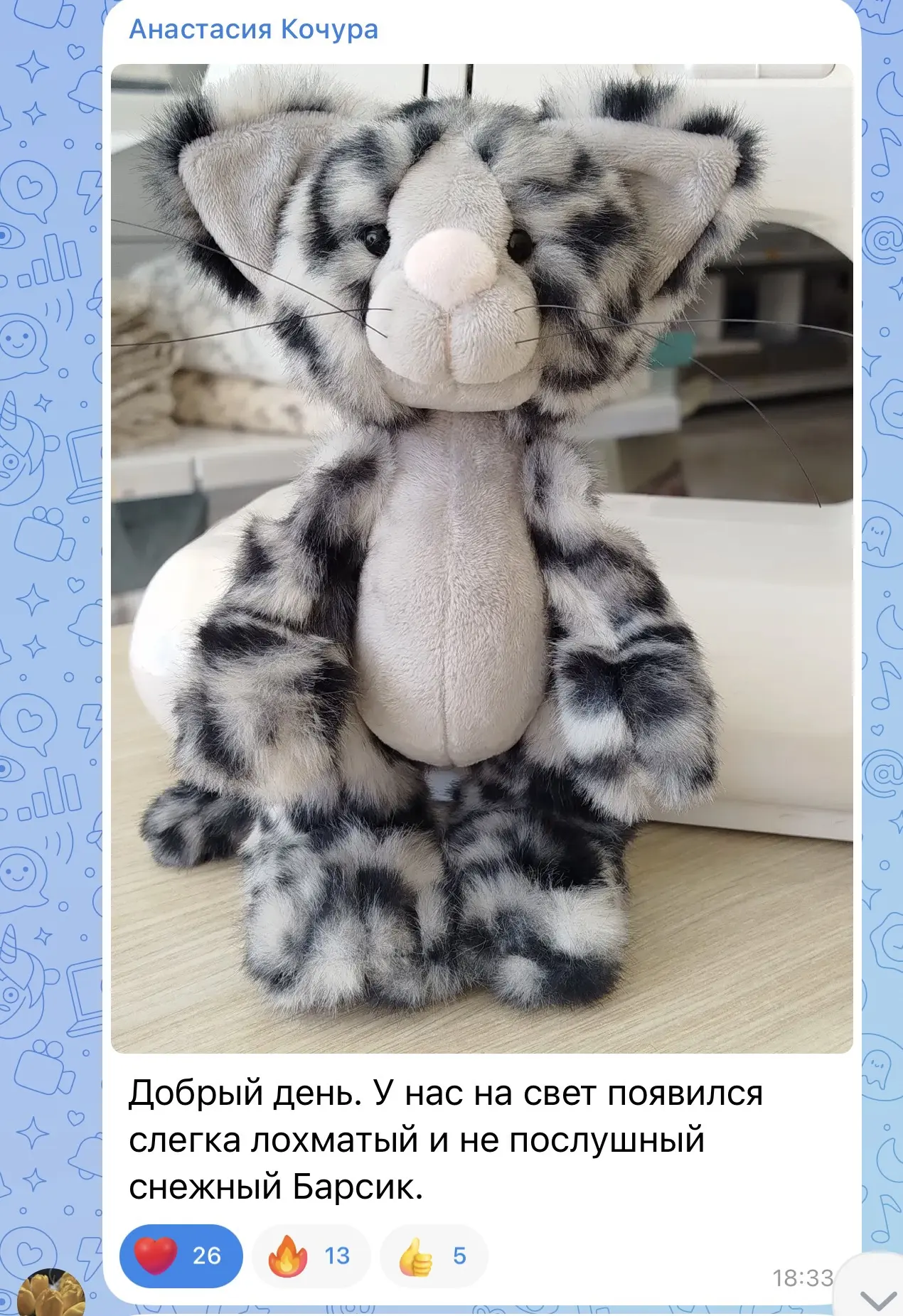🐈 Совместный пошив КОТИКОВ ещё продолжается, и я, конечно, не могу не показать вам, чт...