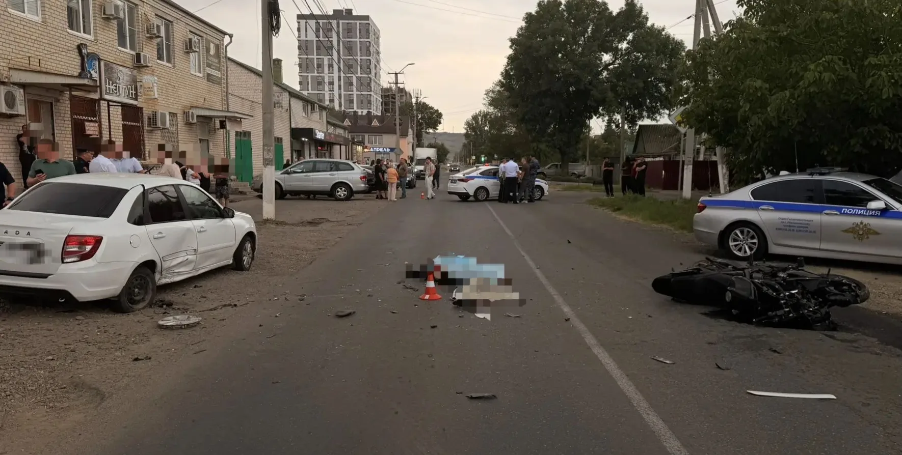 🏍❌🚗В Невинномысске при столкновении автомобиля и мотоцикла погиб мужчина