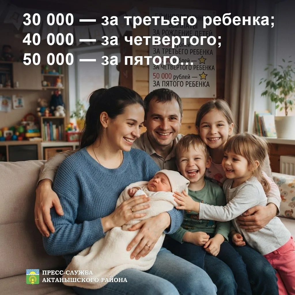 С 1 апреля 2026 года в Актанышском районе действует новая мера поддержки: единовременна...