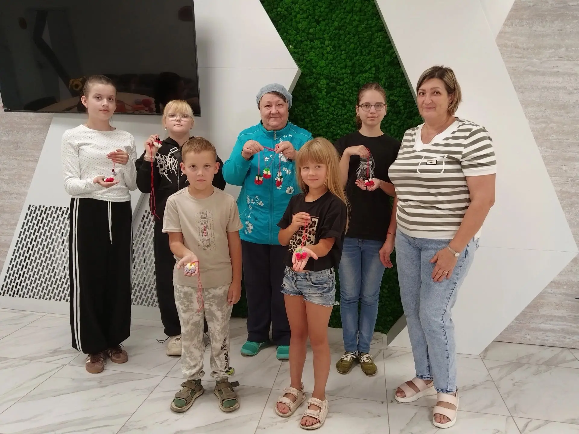 «Бабочка» из пряжи