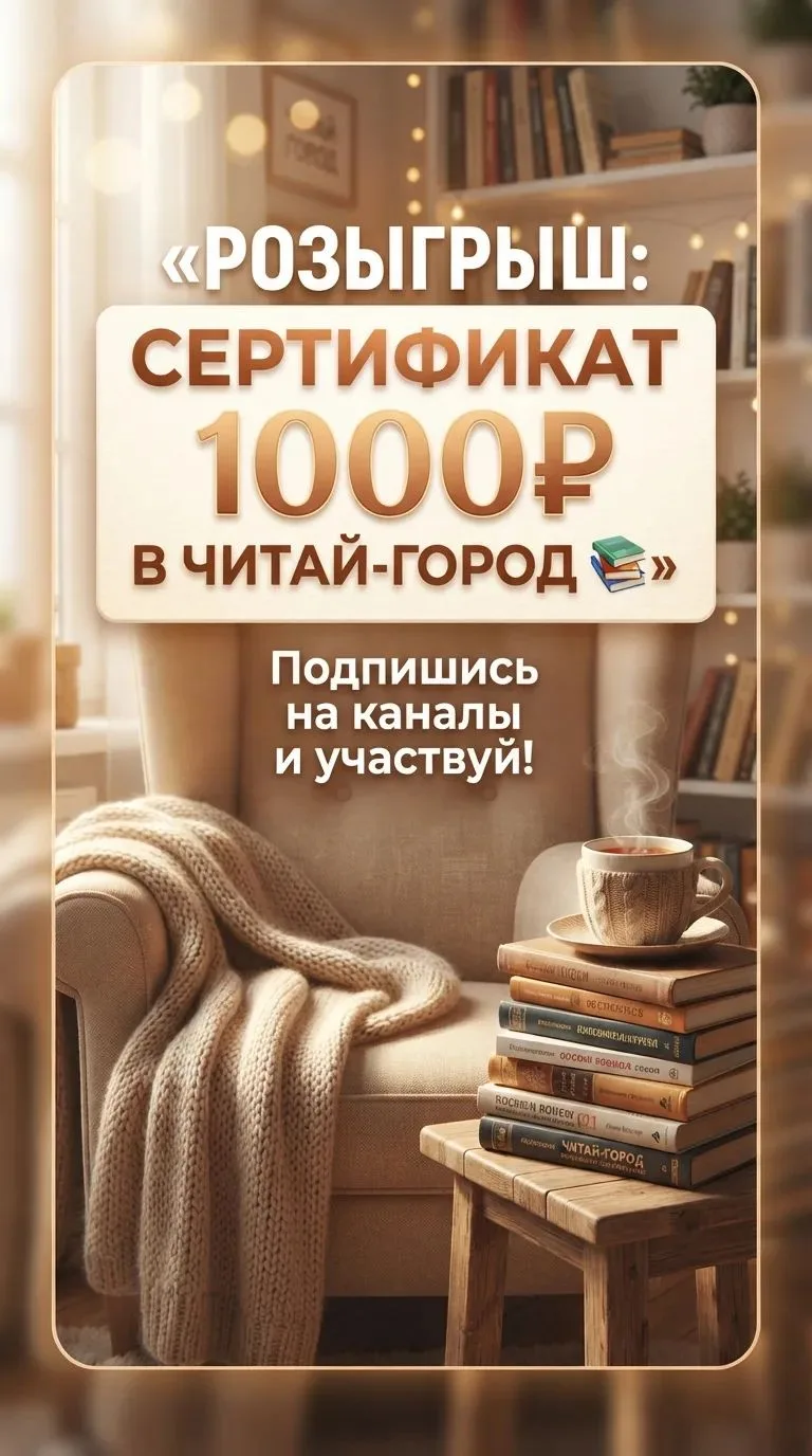 🎁 РОЗЫГРЫШ: Сертификат на 1000₽ в Читай-город 📚✨