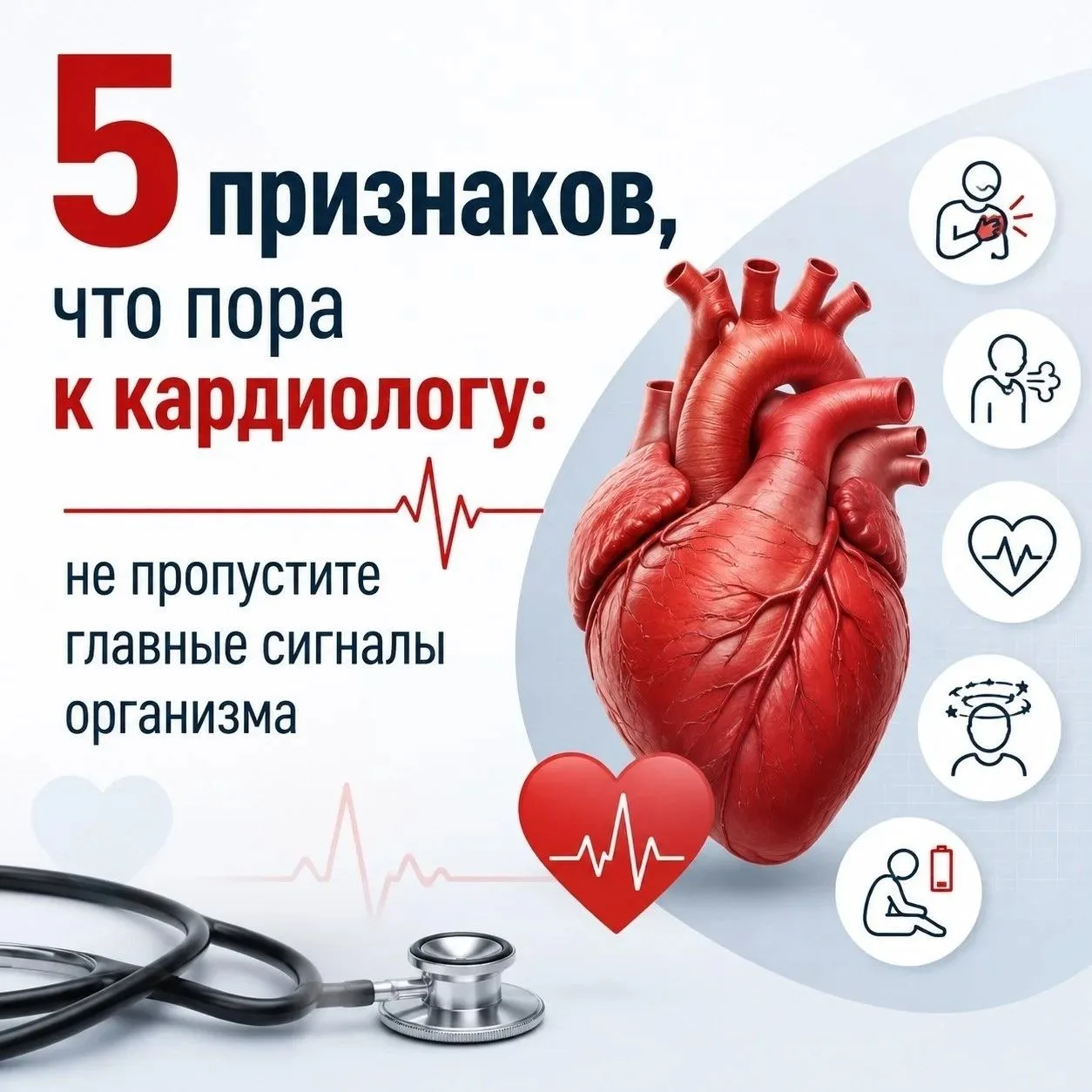 Когда сердцу нужна помощь: 5 сигналов, которые нельзя игнорировать